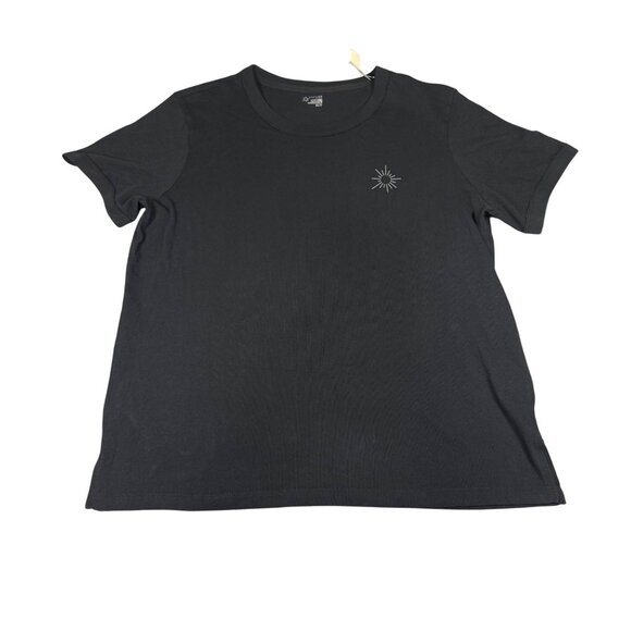 Offline By Aerie Womens Black Graphic T-Shirt Size XS 100% Cotton Crew Neck - Picture 1 of 6